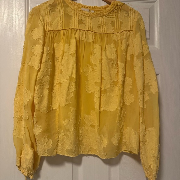 Wilfred Soft Yellow Ruffled Top - Picture 5 of 5